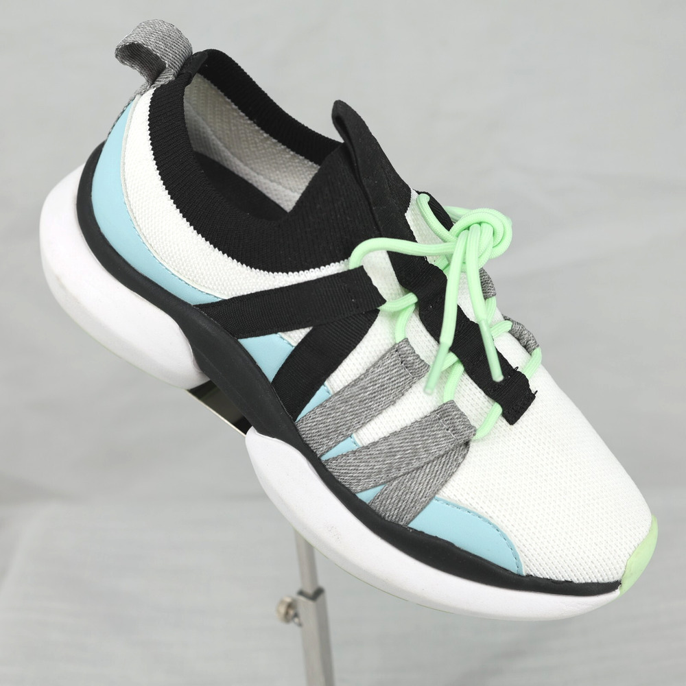 Nurture Response Sneakers Womens 6.5 White Black Lace Up Walking Shoes Boulder